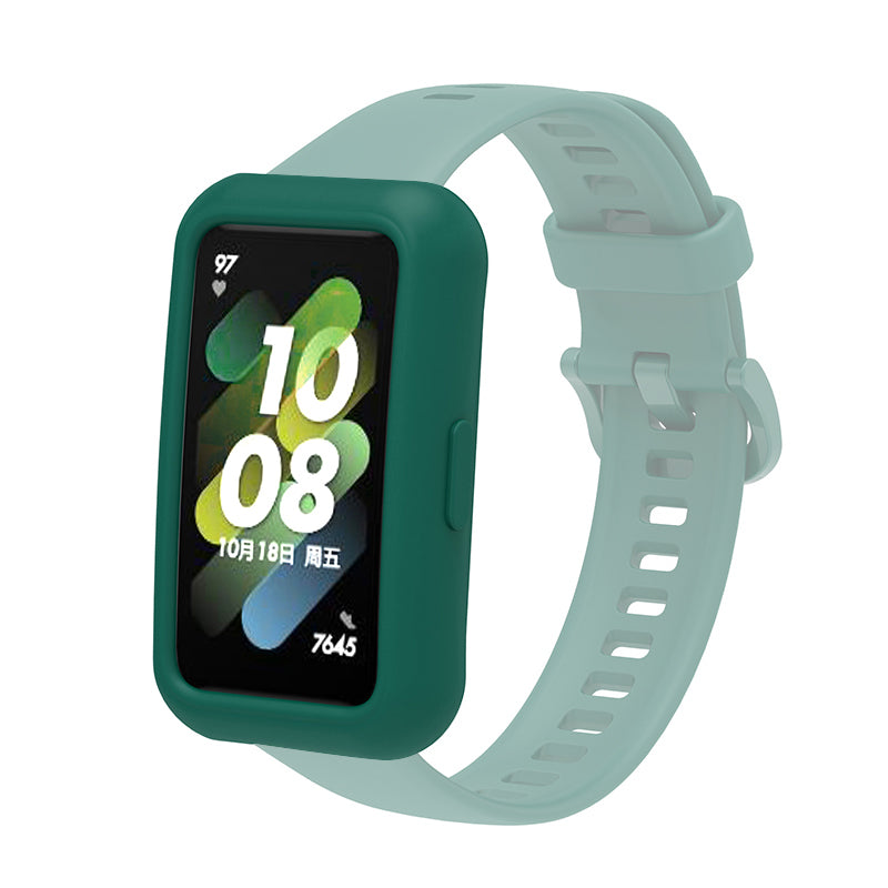 Soft Silicone Watch Case for Huawei Band 7 6 Anti-scratch Protection Watch Frame Cover Soft Silicone Watch Case for Huawei Band 7 6 Anti-scratch Protection Watch Frame Cover